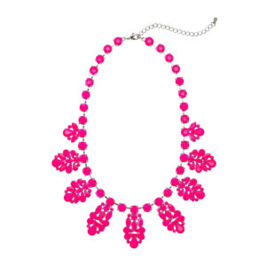 Leaf Necklace - Pink
